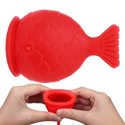 Immagine di TAYSTE Dispositivo Lip Plumper Red Fish Shape in silicone per donne bellezza femminile rendere le labbra più carnose e spesse, strumento il trucco delle