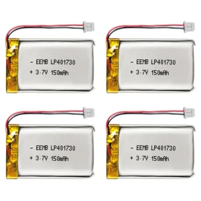 Immagine di 4X EEMB 3.7V Lipo 150mAh 401730 batteria ricaricabile ai polimeri di litio con connettore Molex UN38.3 Fai una polarità sicura del dispositivo corrispondente la prima dell&#039;acquisto !!!