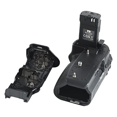 Immagine di DSTE 4365C001 BG R10 Impugnatura portabatteria compatibile con batteria LP E6, E6N, E6NH e fotocamera Canon EOS R5, R6, R5 C