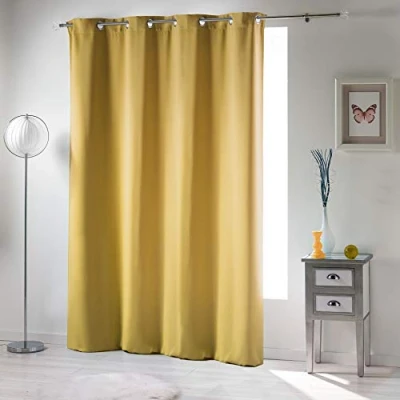 Immagine di Douceur d&#039;Intérieur, Tenda con occhielli (135 x 280 cm) Occult Miele, Oscurante