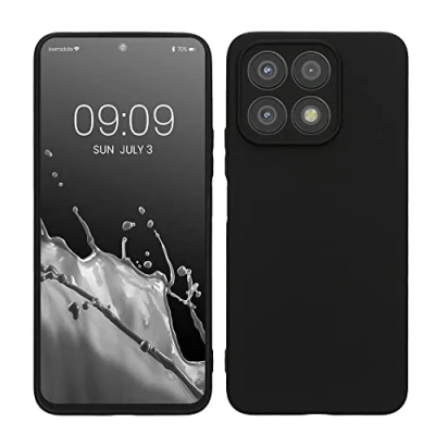 Immagine di kwmobile Custodia Compatibile con Honor X8a Cover Back Case per Smartphone in Silicone TPU Protezione Gommata nero matt