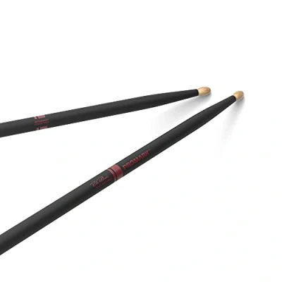 Immagine di ProMark Bacchette Batteria Rich Redmond Drum Sticks ActiveGrip Diventa più aderente con il sudore delle mani Finitura Active Grip, Punta di Legno ovale, hickory 1 Coppia