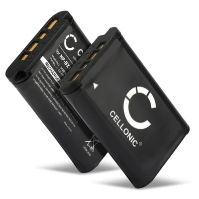 Immagine di CELLONIC 2X Batteria NP BX1 Compatibile con Sony RX100 II III IV V VI, RX1R 2 CX405 HX99 HX90 HX80 NPBX1 1090mAh 3.6V 3.7V