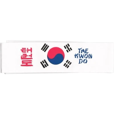 Immagine di Arti Marziali Fascia Bianca per la testa Taekwondo coreano TKD