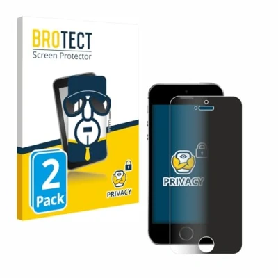 Immagine di BROTECT Pellicola privacy antispia di protezione dalla luce Blu (2 Pezzo/i, Apple iPhone SE), protettiva smartphone,