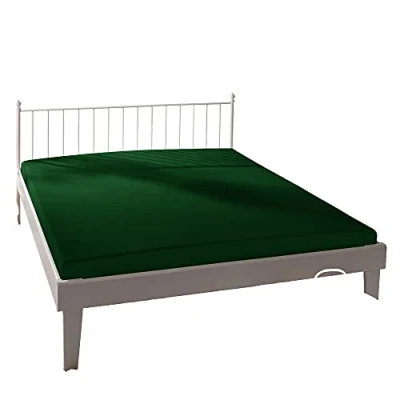 Immagine di Bassetti Lenzuolo con angoli elasticizzati in cotone verde 703, 180 x 200 cm, 220 9314076