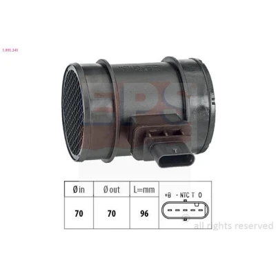 Immagine di EPS 1.991.341 Debimetro Made in Italy OE Equivalent OPEL: Corsa D Hatchback, Astra H Caravan, Zafira B