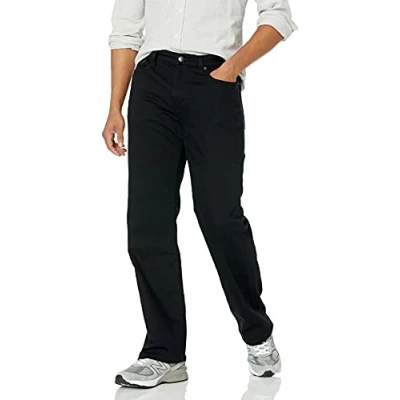 Immagine di Amazon Essentials Jeans Dritti con Taglio Bootcut Uomo, Nero, 35W / 34L