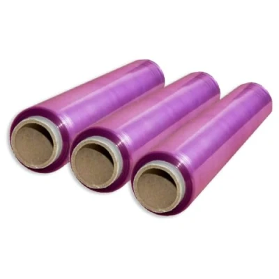 Immagine di pellicola trasparente alimentare, trasparente, per alimenti, in PVC resistente, rotolo da cucina 45 cm x 300 m,