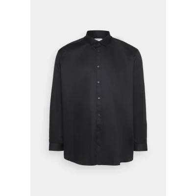 Immagine di JACK &amp; JONES Jprblacardiff Shirt L/S PS Noos, Camicia (IT, Testo, 5XL, Plus, Regular, Nero)