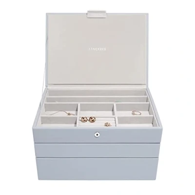 Immagine di Stackers Set di 3 portagioie Classico Dimensioni Medie Lavanda