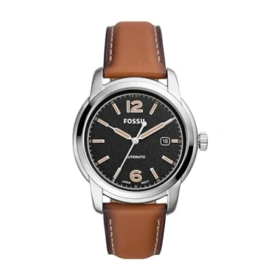 Immagine di Fossil Heritage Automatic 3HAND DATE Orologio silvercoloured/brown, Uomo, Taglia: One Size, Silver coloured/brown