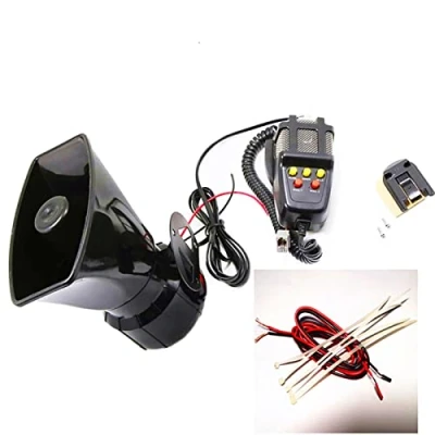 Immagine di YIYDA avvisatore acustico per auto Megafono con microfono Sistema PA Amplificatore audio di emergenza 130DB Altoparlante Alto allarme Sirena Suono qualsiasi 12V Car Truck Barca SUV ect
