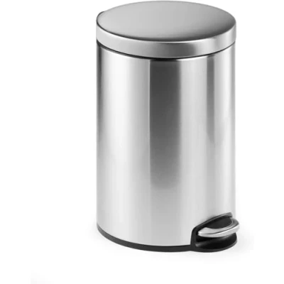 Immagine di Durable 340123 Cestino per la carta Acciaio inox Argento metallizzato 1 pz.