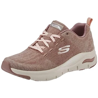 Immagine di Skechers Arch Fit Comfy Wave, Scarpe da ginnastica Donna, Marrone, 39.5 EU