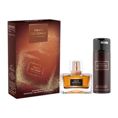 Immagine di David Beckham Confezione Regalo Intimately, Eau de Toilette 30ml &amp; Deodorante Spray 150ml, Fragranza Aromatica Ambrata per Lui