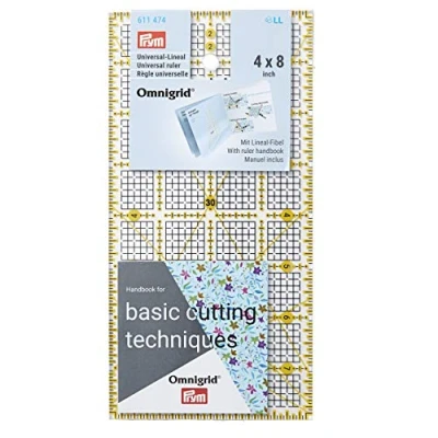 Immagine di Prym Rectangular Ruler, Transparent, &#039;4 x 8 Inchs