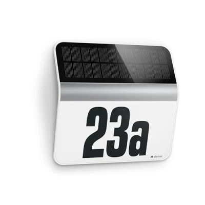 Immagine di Steinel XSolar LH N 007140 Lampada solare per numero civico 0.03 W Bianco freddo acciaio inox