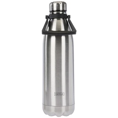 Immagine di Nerthus FIH 593 Thermos a Doppia Parete per Freddo e Caldo. Design Inox di Acciaio Inossidabile 1500 ml. Senza BPA. Tappo ermetico, Metallo