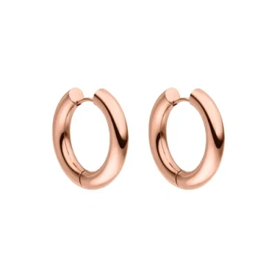 Immagine di PURELEI® Orecchini Glamorous (Oro rosa) donna in resistente acciaio inossidabile argento impermeabili da Diametro 2,8 cm Gioielli per un look personalizzato