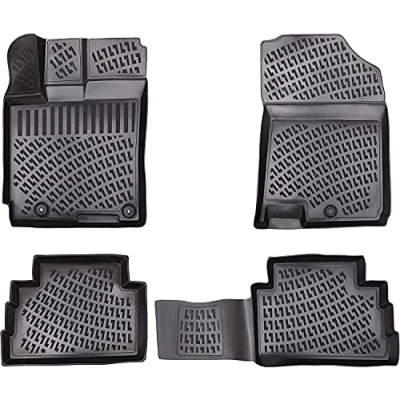 Immagine di Set di tappetini in gomma per BMW X5 (E53) 1999 2006, bordo extra alto 5 cm
