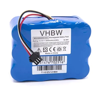 Immagine di vhbw batteria compatibile con H.Koenig SWR22 home cleaner blu (3000mAh, 14,4V, NiMH)