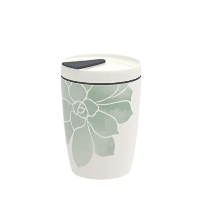 Immagine di Villeroy &amp; Boch Tazza Coffee to Go Suculente Porcellana Bianco/Verde 290 ml