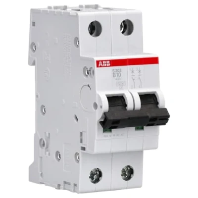 Immagine di ABB S202 B10 INTERRUTTORE AUTOMATICO 6KA 2P, white