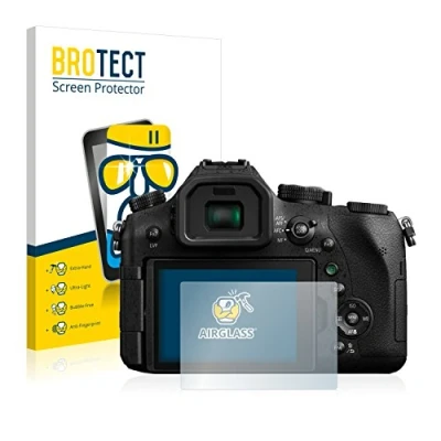 Immagine di brotect Pellicola Protettiva Vetro per Panasonic Lumix DMC FZ2000 Protezione Schermo [Durezza Estrema 9H, Chiaro]