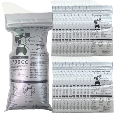 Immagine di Alled Sacco Urina Monouso 700ml, 8 PCS Sacchetti Urine Vomito Orinatoio Pipì WC Borse Confezioni Super Assorbenti Toilette da Viaggio Camping Sacchetto dei Rifiuti per Anziani, Donne, Uomini, Bambini