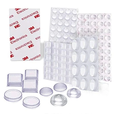 Immagine di Uni Fine Ammortizzatore di Colpi, Paraurti per Porta Cuscinetto Elastico Autoadesivo, Emisfero/Trapezio/Cilindro/Conico Cassetti Vetro Antiscivolo (4 Dimensioni)