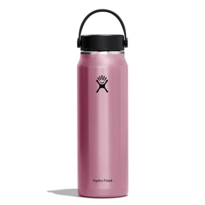 Immagine di Hydro Flask Borraccia leggera da 946 ml, serie Trail, in acciaio inox, isolata sottovuoto, riutilizzabile, con tappo flessibile a tenuta stagna, imboccatura larga, tormalina