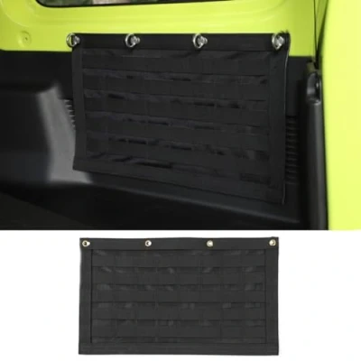 Immagine di GRONGU Borsa Portaoggetti per Portellone Posteriore Auto, Suzuki Jimny JB64 JB74 2019 2020 2021 2022 2023, Kit di Attrezzi Organizzatore Accessori Interni