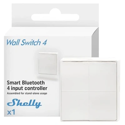 Immagine di Shelly Blu Wall Switch 4 Interruttore a parete Bluetooth Low Energy