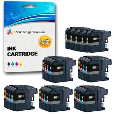 Immagine di 25 Cartucce d&#039;inchiostro compatibili per Brother DCP J4110DW MFC J4410DW J4510DW J4610DW J470DW J4710DW J6520DW J650DW J6920DW J870DW J152W LC123XL LC 127XL 125XL