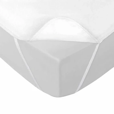 Immagine di douceur d&#039;intérieur, coprimaterasso impermeabile con elastici (140 x 190 cm) Shelly, bianco, spugna TPU