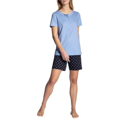 Immagine di Calida Night Lovers Set di Pigiama, Lapis Blu Scuro, M Donna