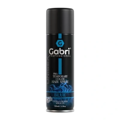 Immagine di Gabri Color Spray 150 ml per capelli Colore da spruzzare Pro Temporary Hair Colour (blu, (confezione 1)
