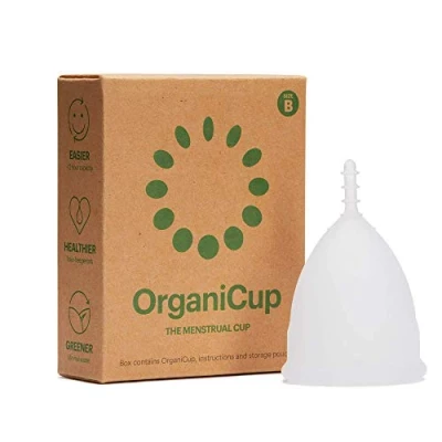 Immagine di Coppetta mestruale OrganiCup Taglia B/Grande Vincitrice degli AllergyAwards 2019 Approvata dalla FDA Morbida, flessibile, riutilizzabile, in silicone per uso medicale