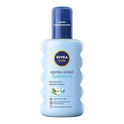 Immagine di NIVEA SUN spray idratante doposole (1 x 200 ml), corpo con aloe vera bio per un&#039;idratazione intensa e lunga durata