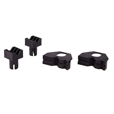 Immagine di wolfcraft Set di ganasce Per il serraggio oggetti piatti e arrotondati, 4 pz. i 6174000 svariate possibilità su tutti tavoli con fori da 20 mm