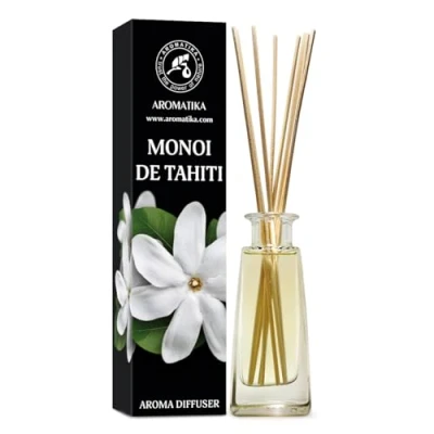 Immagine di Diffusore Aroma Monoi de Tahiti 100ml a Bastoncini Fragranza Ambiente Deodorante Profumato Idea Regalo Profumo Tiarи