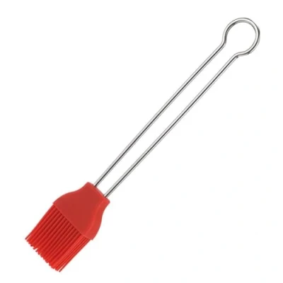 Immagine di Westmark Pennello da cucina e per arrosti, Lunghezza: 20 cm, Silicone/Acciaio inox, Silicone, Rosso/Argento, 15432270