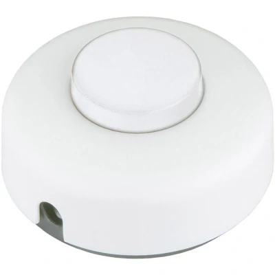 Immagine di interBär 5062 508.01 Interruttore A pedale Bianco 1 x Off / On 2 pz.