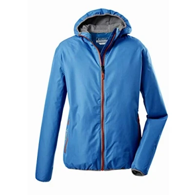 Immagine di Killtec Trin Mn Jckt A Giacca impermeabile da uomo con cappuccio, ripiegabile, Uomo, 36866 000, Celeste., S