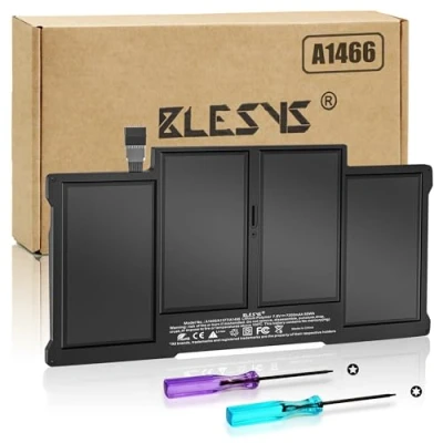 Immagine di A1496 batteria per MacBook Air 13 pollici A1466 (metà 2012 2013, inizio 2014 2015 2017) A1369 (fine 2010, metà 2011) Modello di sostituzione della A1377 A1405 [7200mAh/55Wh/7,6V]
