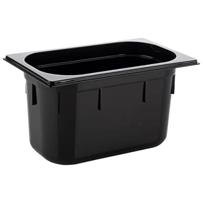 Immagine di APS 82074 GN 1/4 Contenitore Gastronorm, in policarbonato, dimensioni 264 x 162 mm/altezza 150 mm/volume 3,7 litri, nero