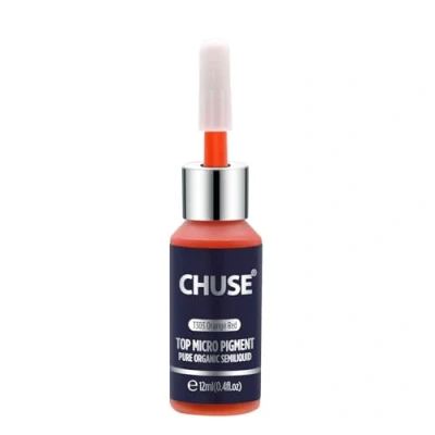 Immagine di CHUSE T303 inchiostro del tatuaggio permanente di trucco pigmento micro Microblading arancio rosso SGS passato colore, DermaTest 12 ml (0.4fl.oz)