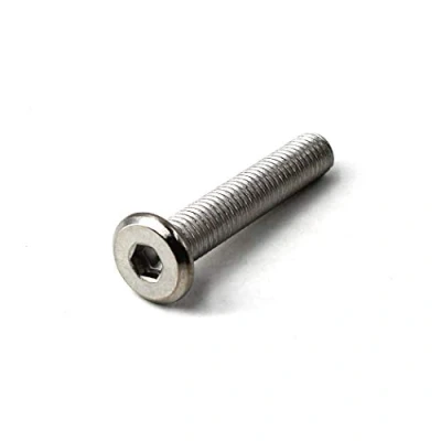 Immagine di Vite a testa esagonale piatta M6 x 12 in acciaio inox 304 per mobili (confezione da 30)