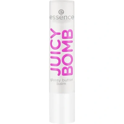 Immagine di Essence JUICY BOMB Glossy Burro, balsamo per labbra, n. 06, trasparente, naturale, lucido, brillante, fresco, vegano, senza parabeni, microplastica, nanoparticelle, confezione da 1 (2,5 g)
